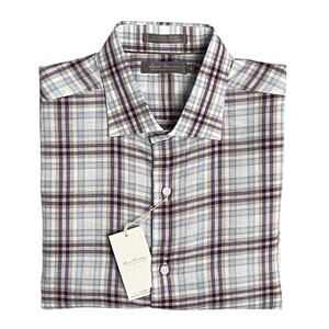 Daniel Cremieux Shirt Signature Collection Men's Large Shirt Hemp Blend NEW